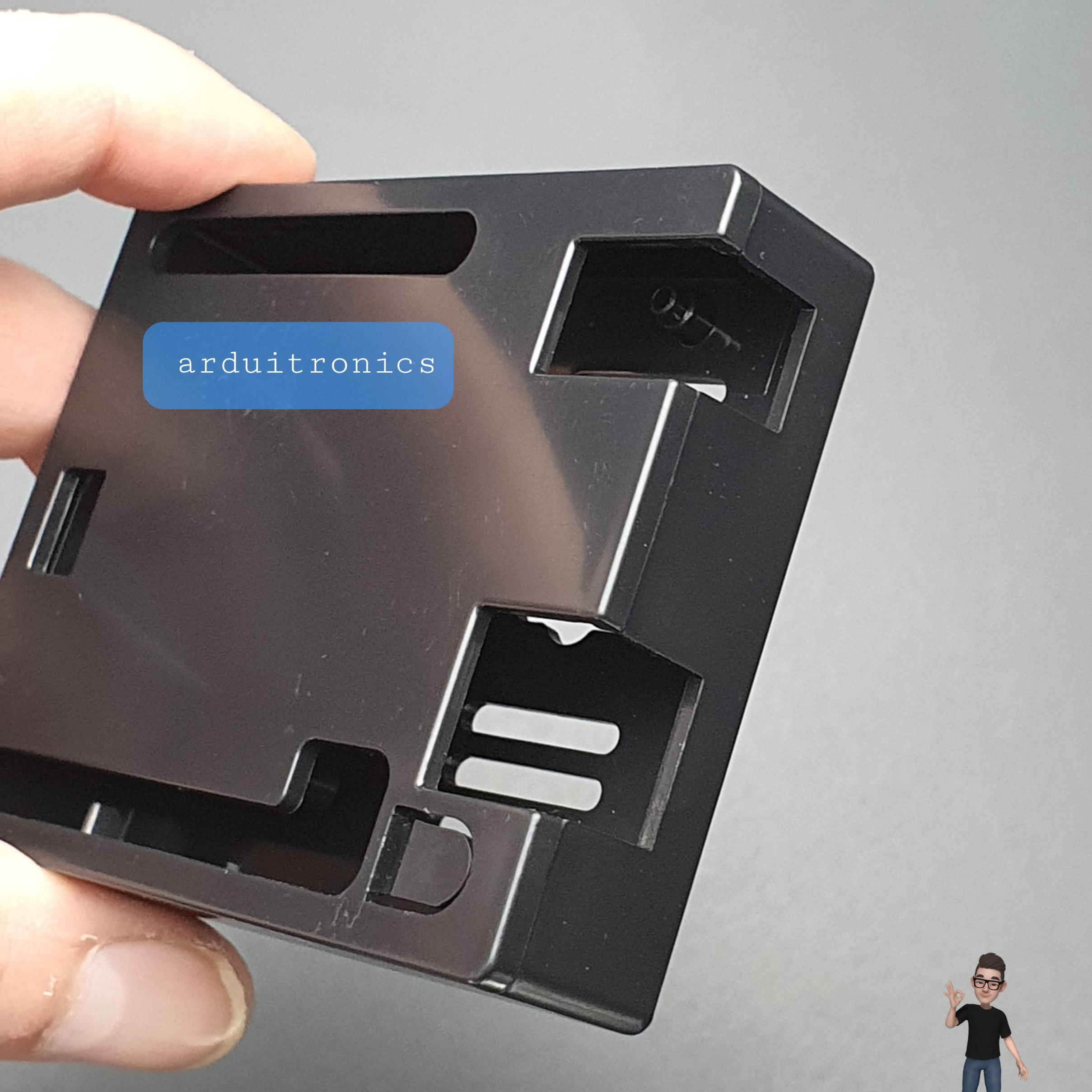 Black - Arduino UNO R3 ABS Case Box