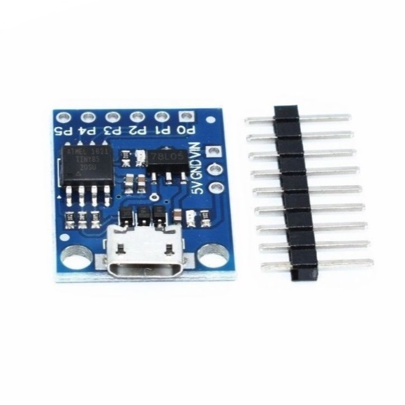 Digispark (ATtiny85) - Blue PCB (ฟรี Pin header)