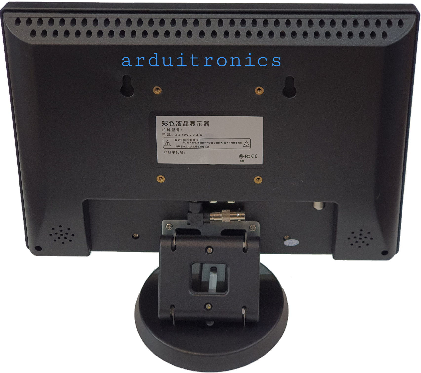 จอ LCD 12นิ้ว 1280x800 (แถม remote control / power adapter / HDMI adapter) สำหรับ Raspberry Pi / Nvidia พร้อมฐานตั้ง