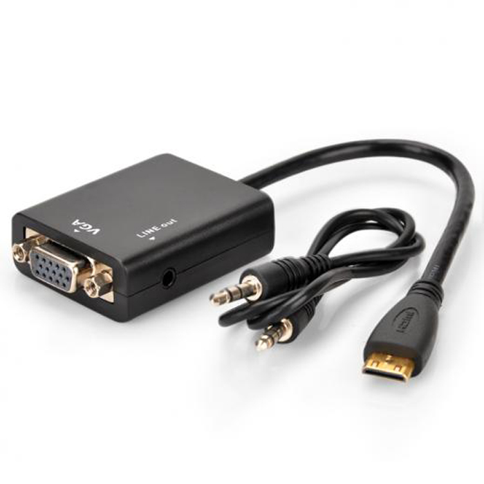 Mini HDMI to VGA Cable