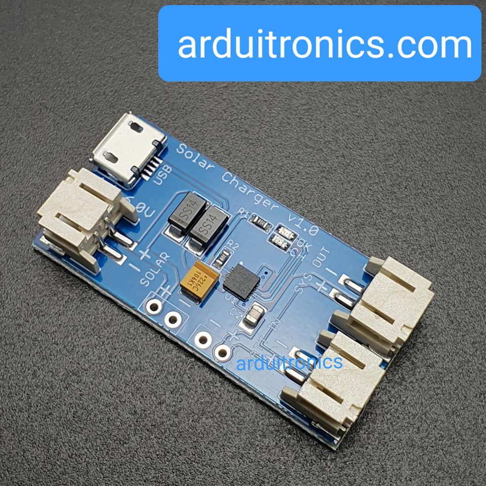 500mA Mini Solar Lithium Battery Charging Board โมดูลชาร์จแบตเตอรี่ลิเธียม 3.7V ด้วยโซลาเซลล์