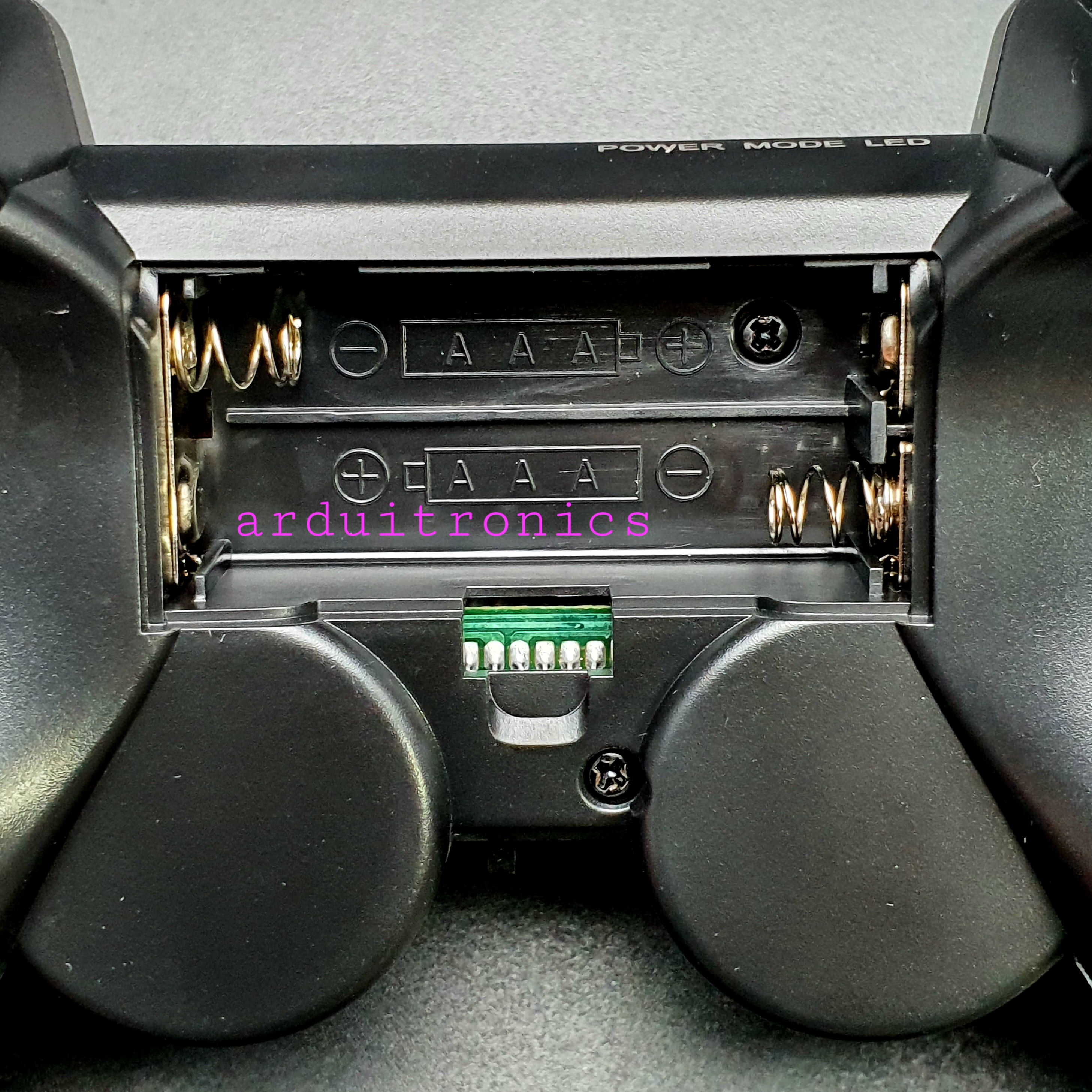 PS2 Wireless JoyStick (PlayStation) สีดำ - แบบไร้สาย แถมถ่าน