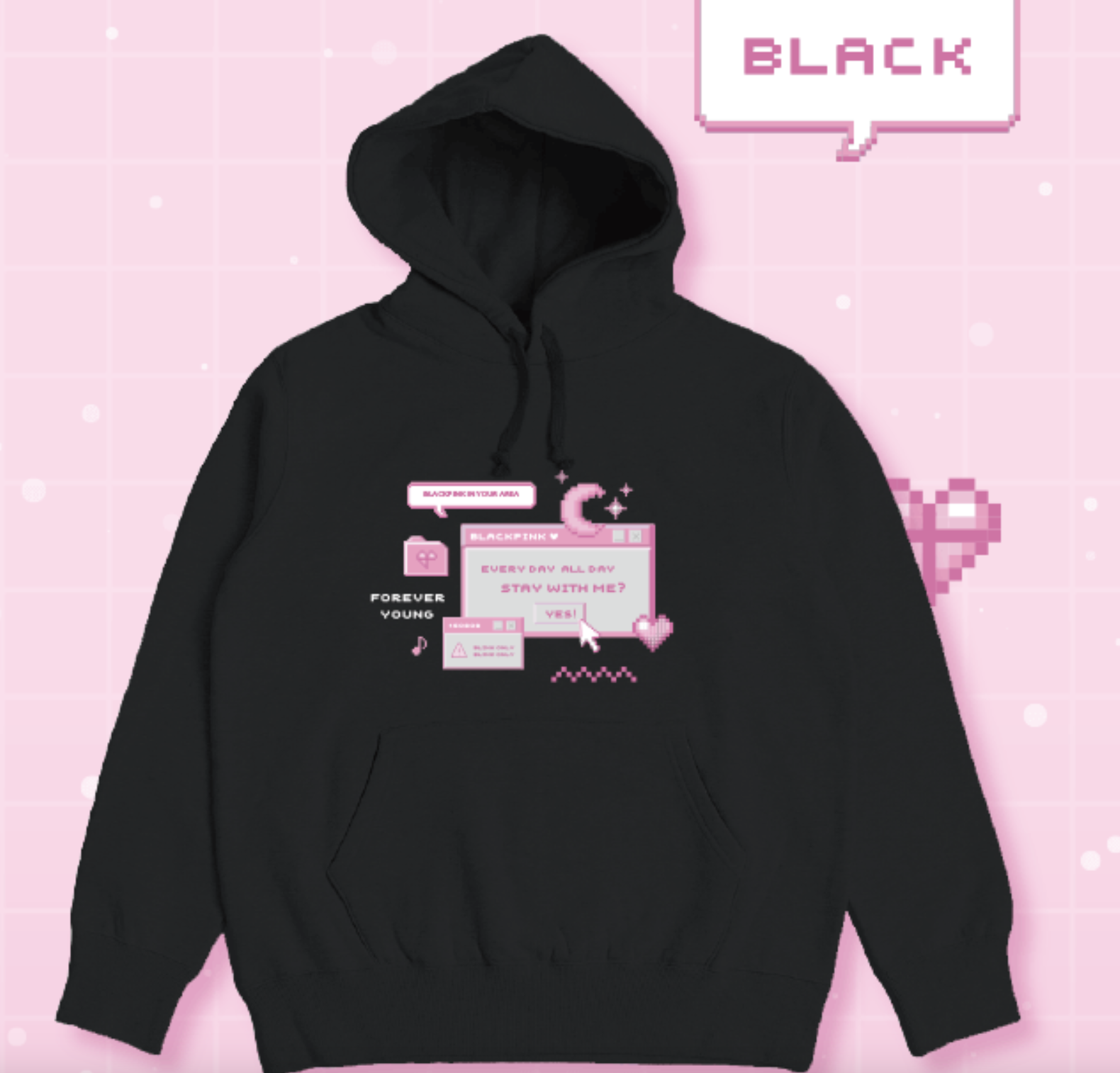 BLACKPINK -BLACKPINK HOODIE ระบุชื่อ ที่ต้องการ