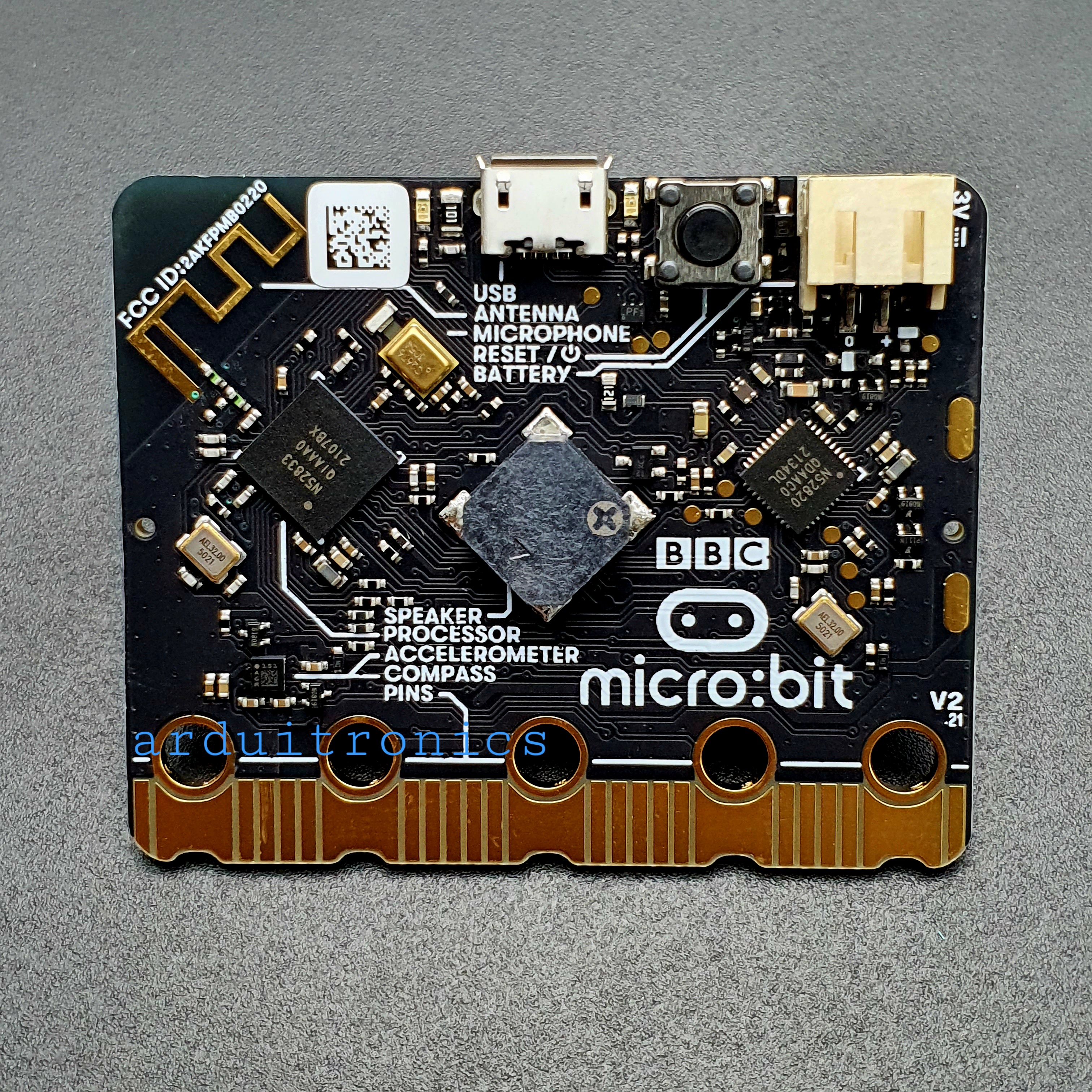 micro:bit V2.2 Go Kit (BBC micro:bit V2.2, Upgraded Processor, Built-In Speaker And Microphone, Touch Sensitive Logo)