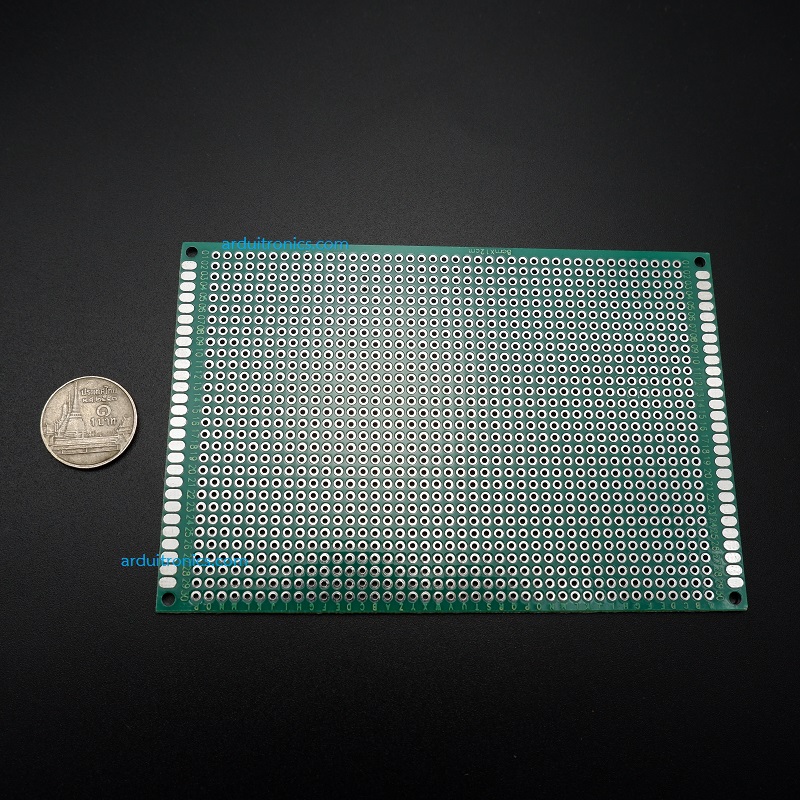 Through Hole Universal Prototyping PCB Board 8x12cm (แผ่น PCB ไข่ปลา 2 หน้า)