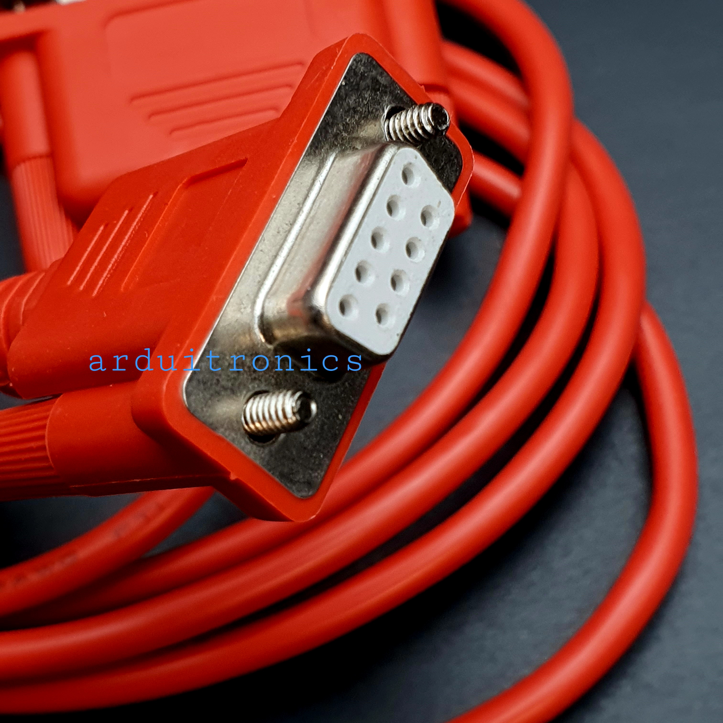 SC-09 SC09 FX Series PLC Programming Cable ขนาด 2 เมตร สีแดง
