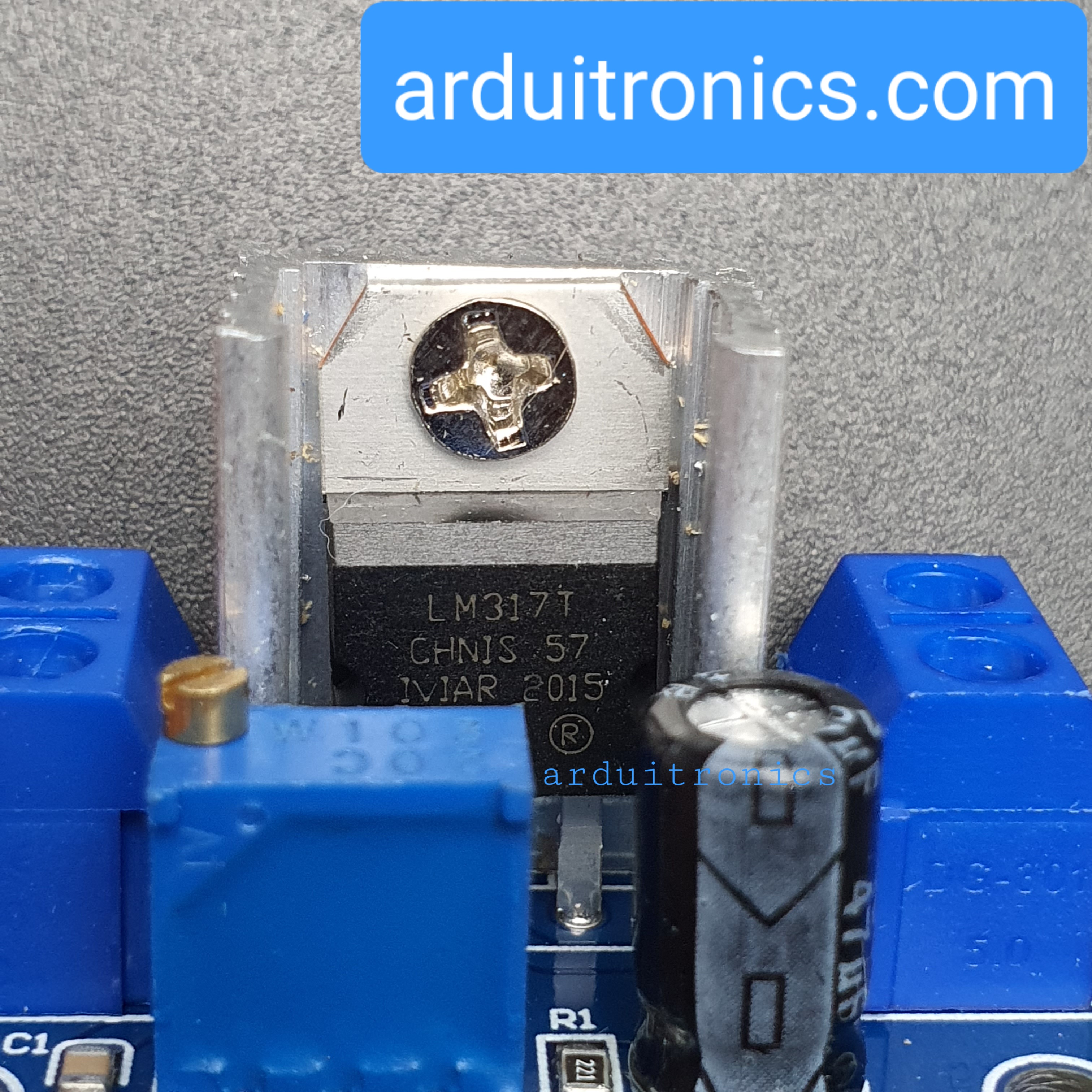 โมดูล LM317 Step Down แปลงไฟจาก 4.2-40V เป็น 1.2-37V กระแสสูงสุด 2.2A