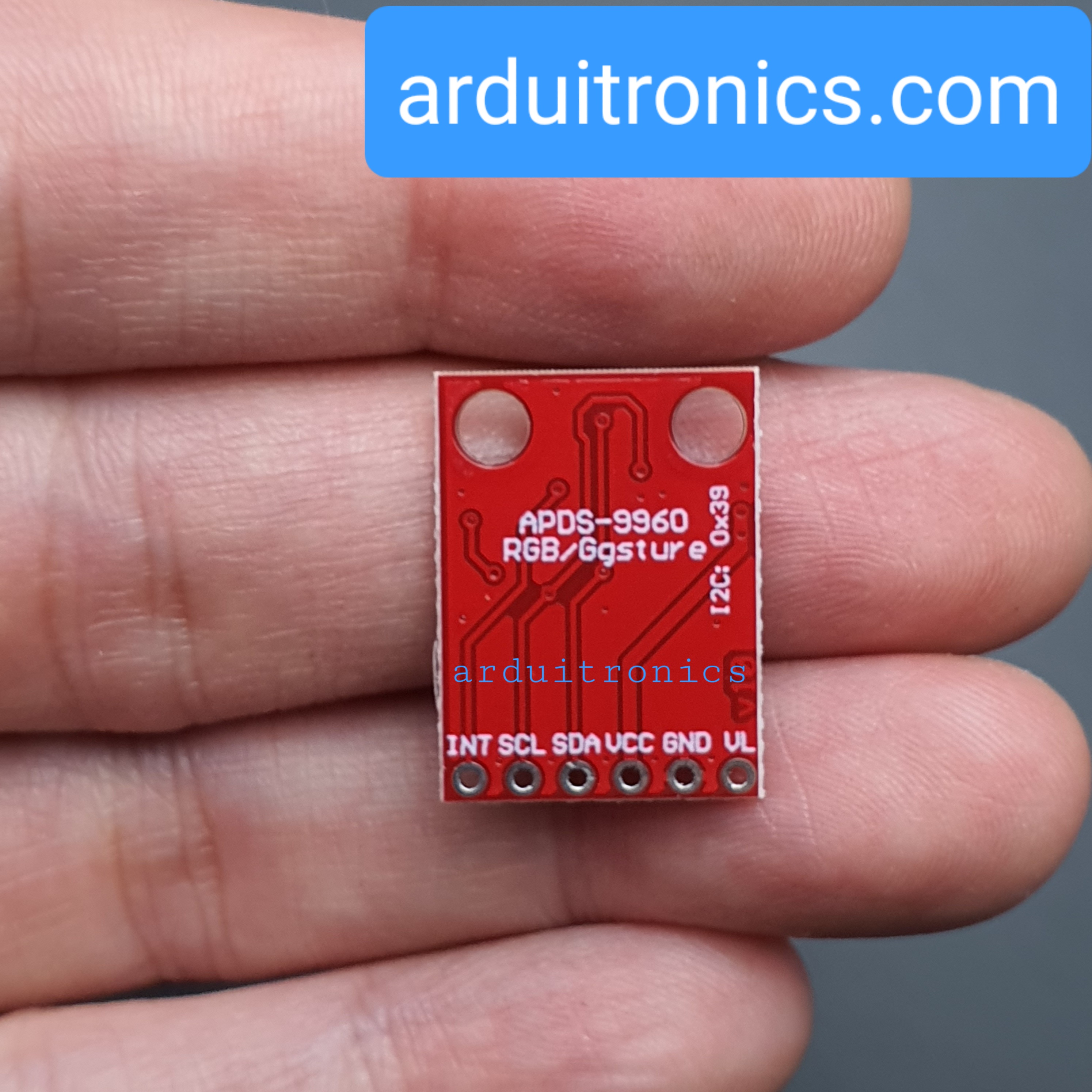 GY-9960 RGB Infrared Gesture Sensing Module เซนเซอร์ตรวจจับสี RGB และท่าทาง (APDS-9960) Red PCB