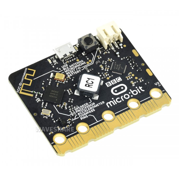 micro:bit V2.2 Go Kit (BBC micro:bit V2.2, Upgraded Processor, Built-In Speaker And Microphone, Touch Sensitive Logo)