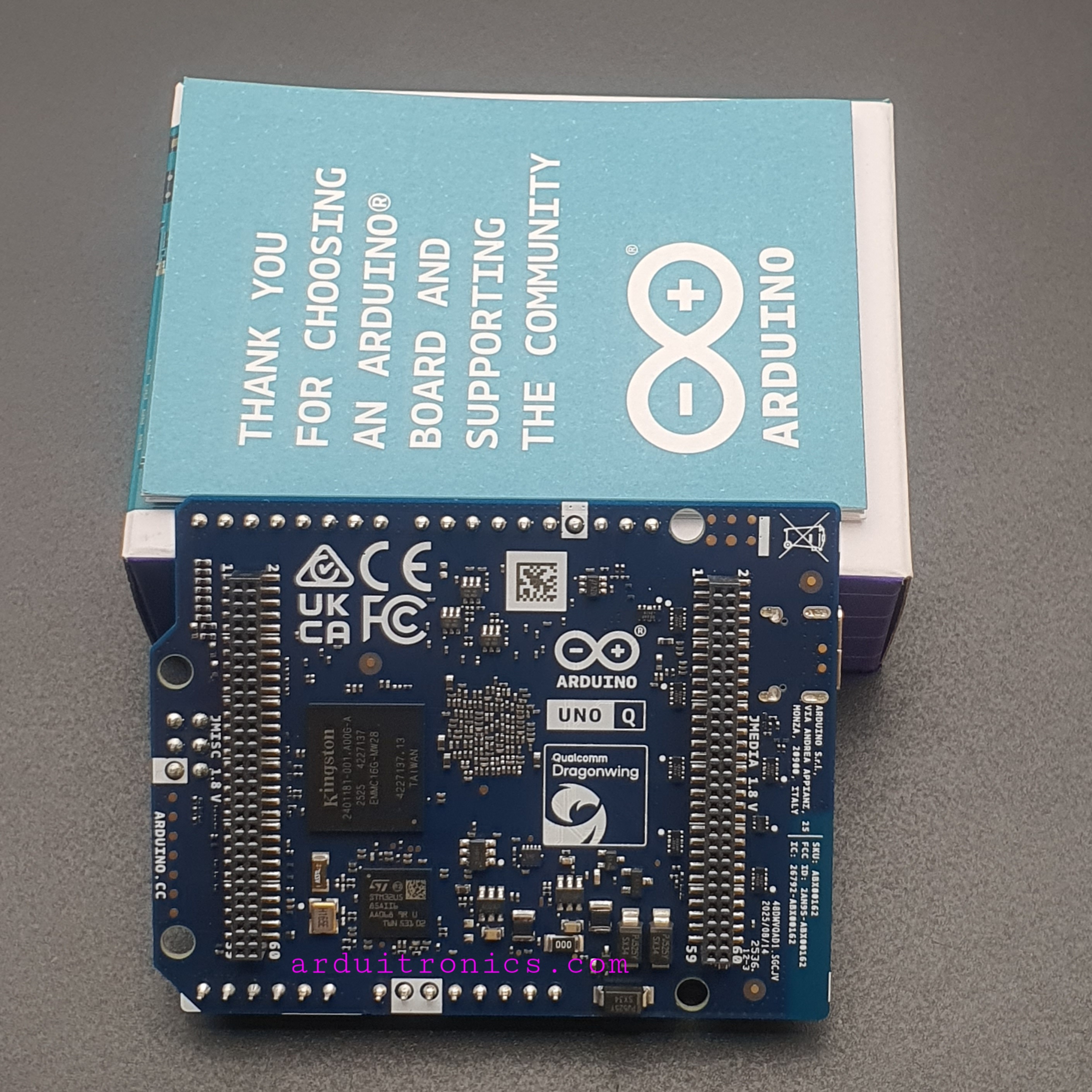 Arduino Uno Q Starter Kit + Arduino Uno Q - 2GB RAM (บอร์ดแท้ 100% Italy)