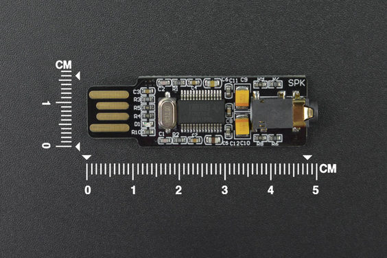 Mini USB External Sound Card for NVIDIA Jetson Nano/ Raspberry Pi 400 (แท้จาก DFRobot)