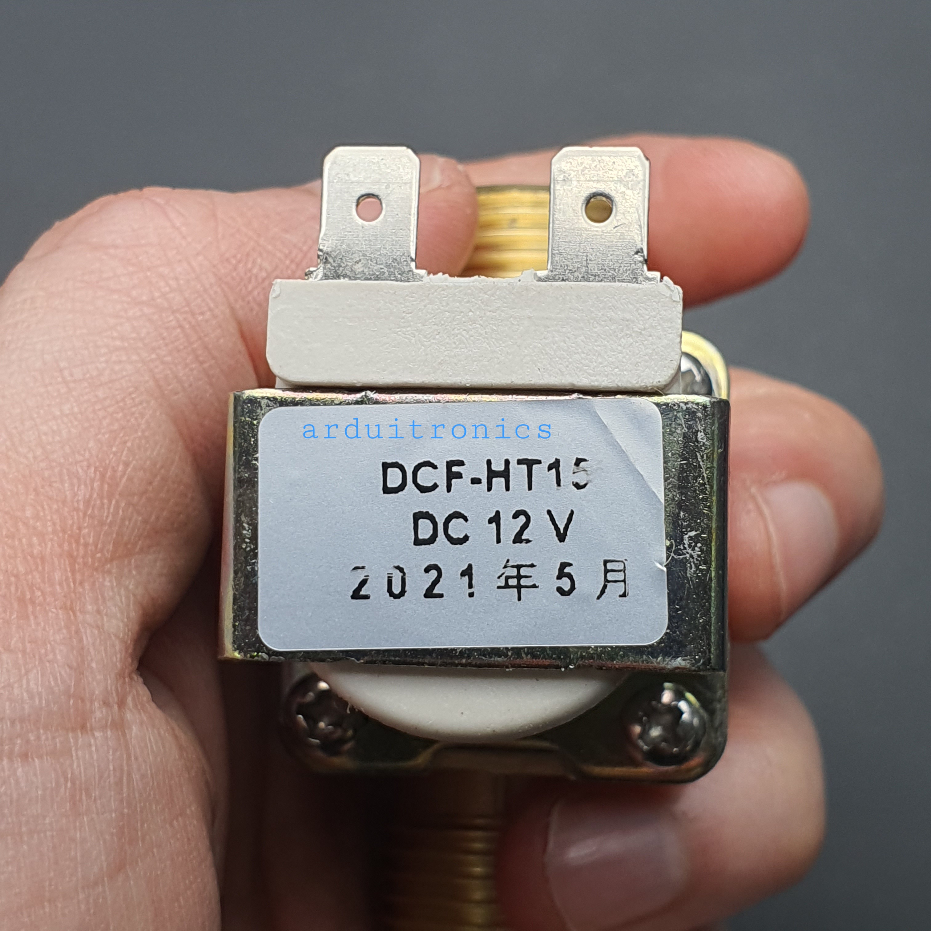 Solenoid Valve โซลินอยด์วาล์วน้ำเกลียวนอก ทองเหลือง NC ปกติปิด 1/2" 4หุน 12VDC