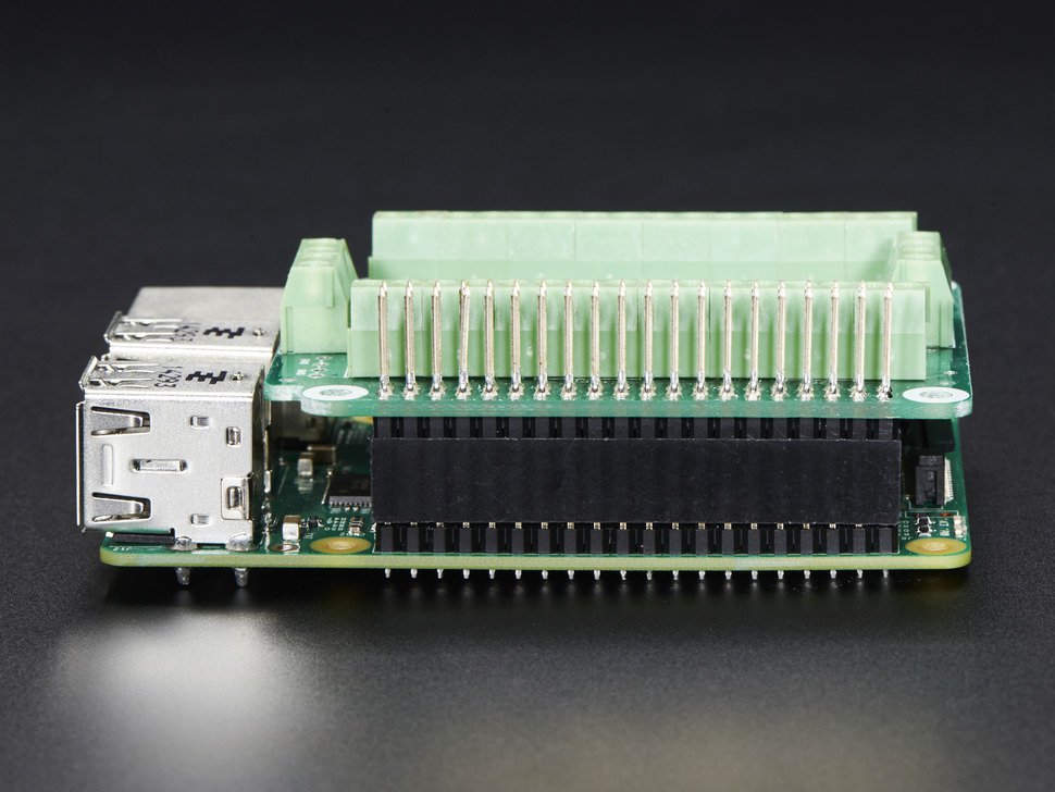 Pi-EzConnect Terminal Block Breakout HAT (Adafruit)