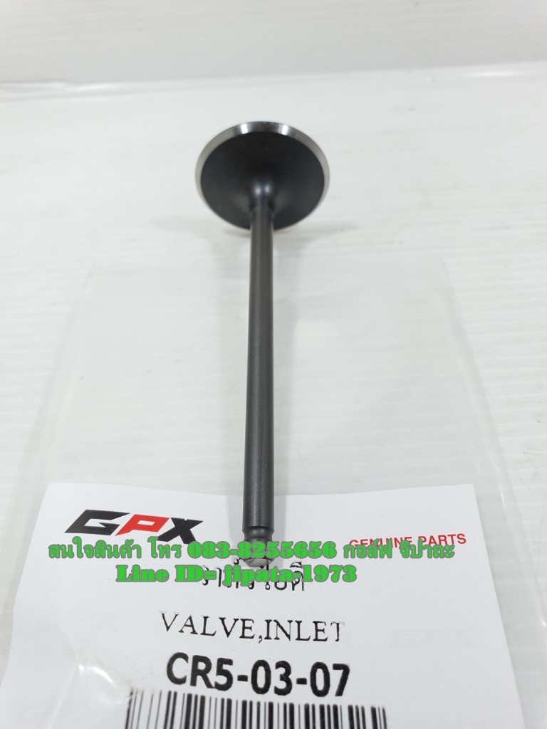 (CR5-200) วาล์ว ไอดี และ วาล์วไอเสีย GPX CR5,Legend 200 แท้ (ราคาต่อชิ้น)