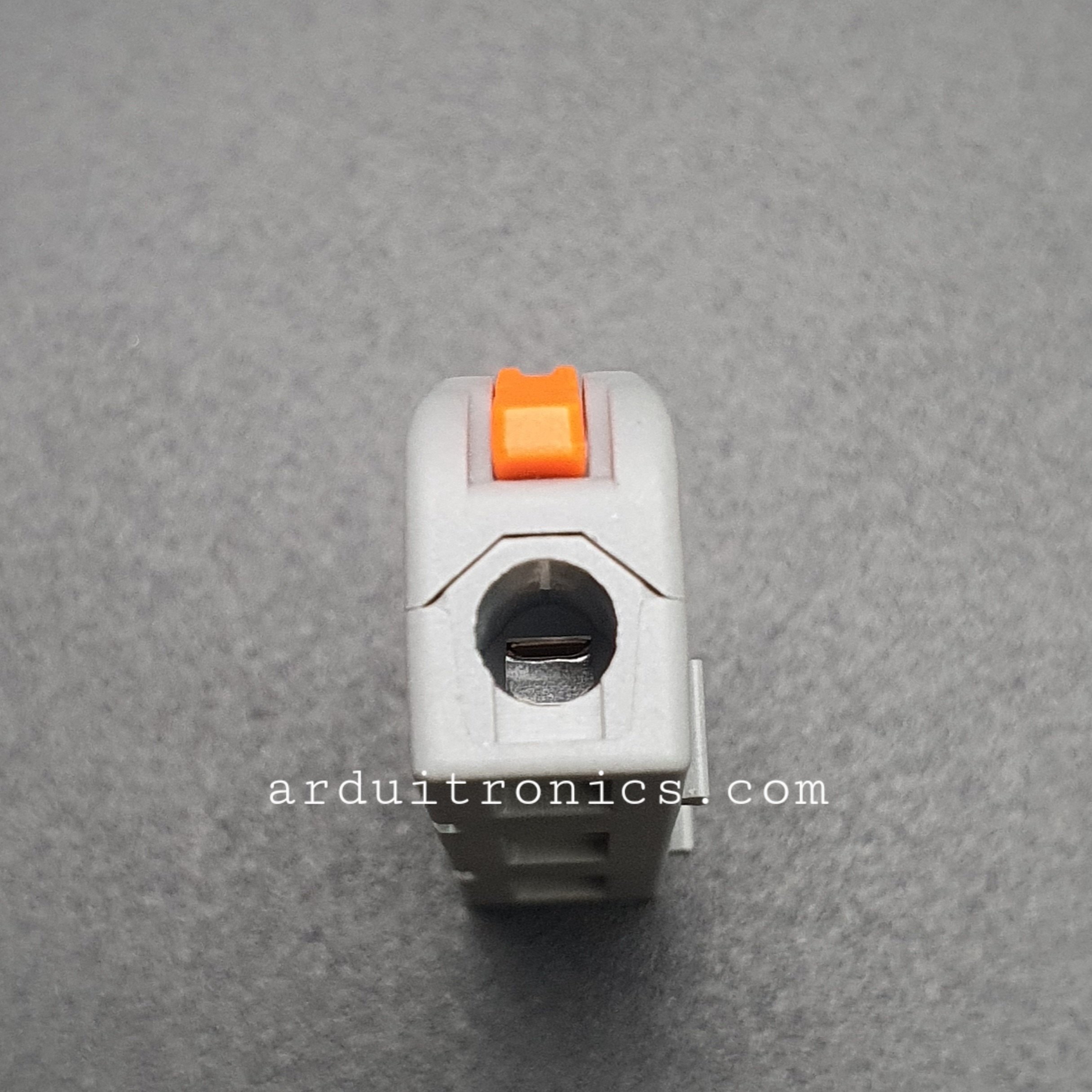 Terminal ต่อสายไฟแบบเร็ว 2 ช่อง (1 in - 1 out) Wire Connector Quick Terminal 0.2-4mm Square Splitter รุ่น DF-2-Y สีส้ม