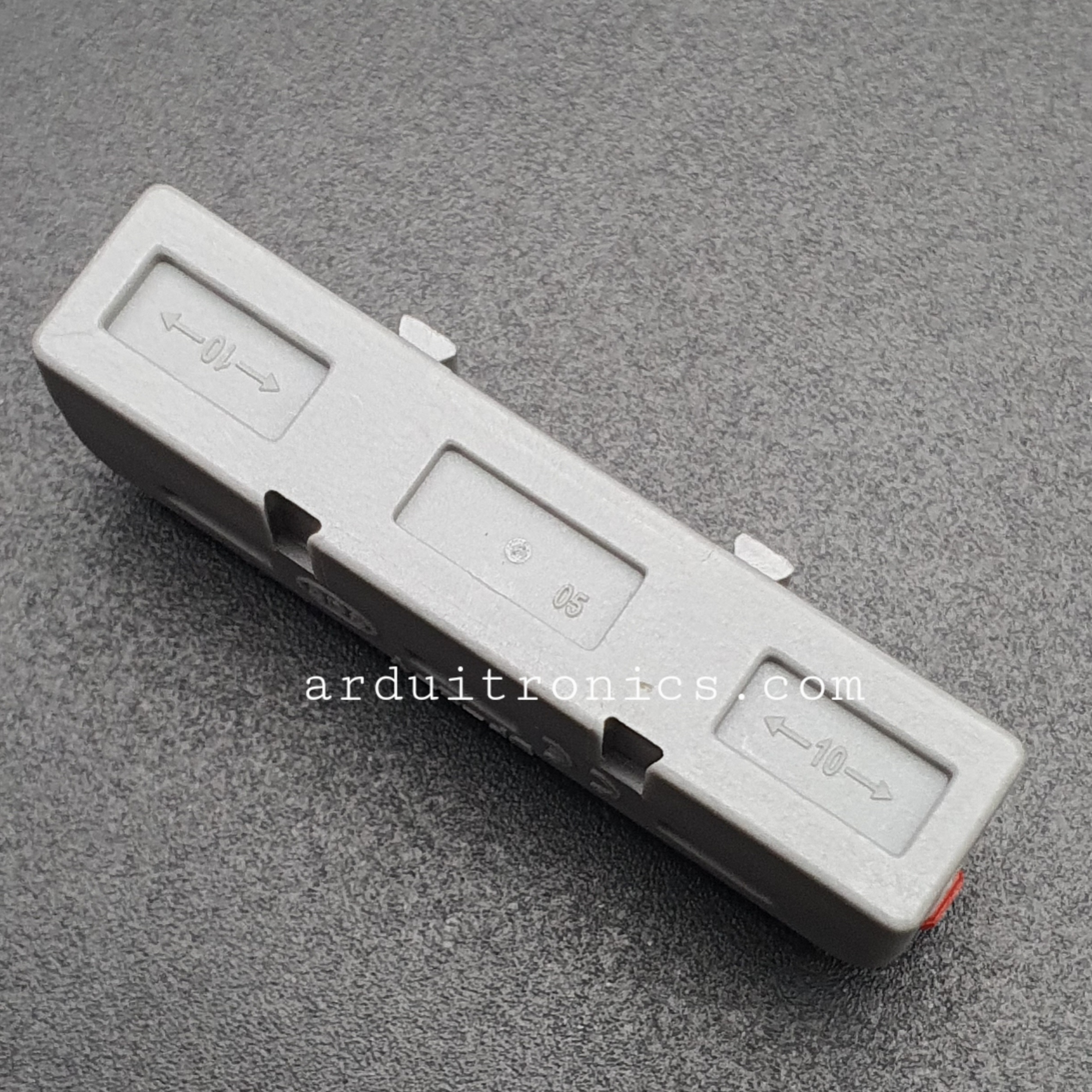 Terminal ต่อสายไฟแบบเร็ว 2 ช่อง (1 in - 1 out) Wire Connector Quick Terminal 0.2-4mm Square Splitter รุ่น DF-2-Y สีแดง