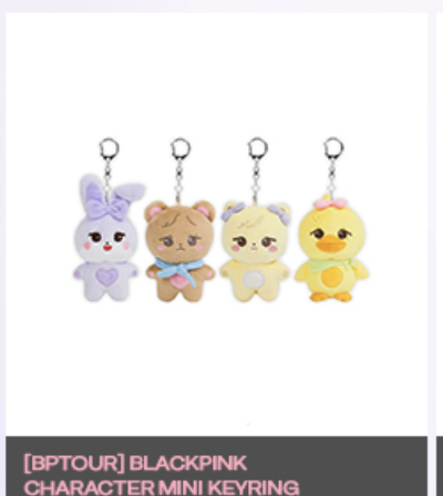 BLACKPINK - ของสะสมงานคอน BLACKPINK WORLD TOUR [BORN PINK] SEOUL - charcter mini keyring ระบุ ชื่อ - ส่ง เครืองบิน