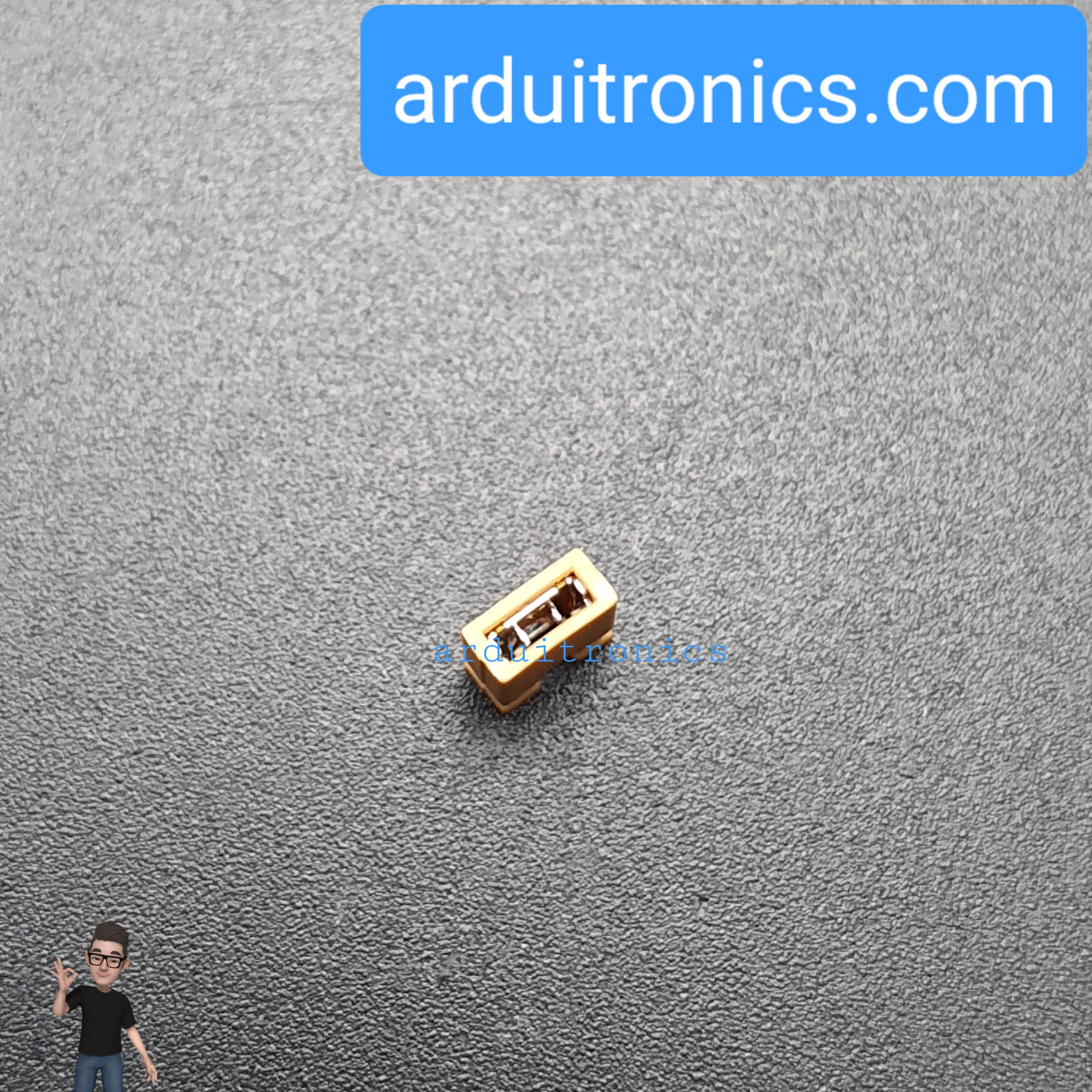 Pin Jumper - 2 Pin (ปลายเปิด สีเหลือง-ส้ม)