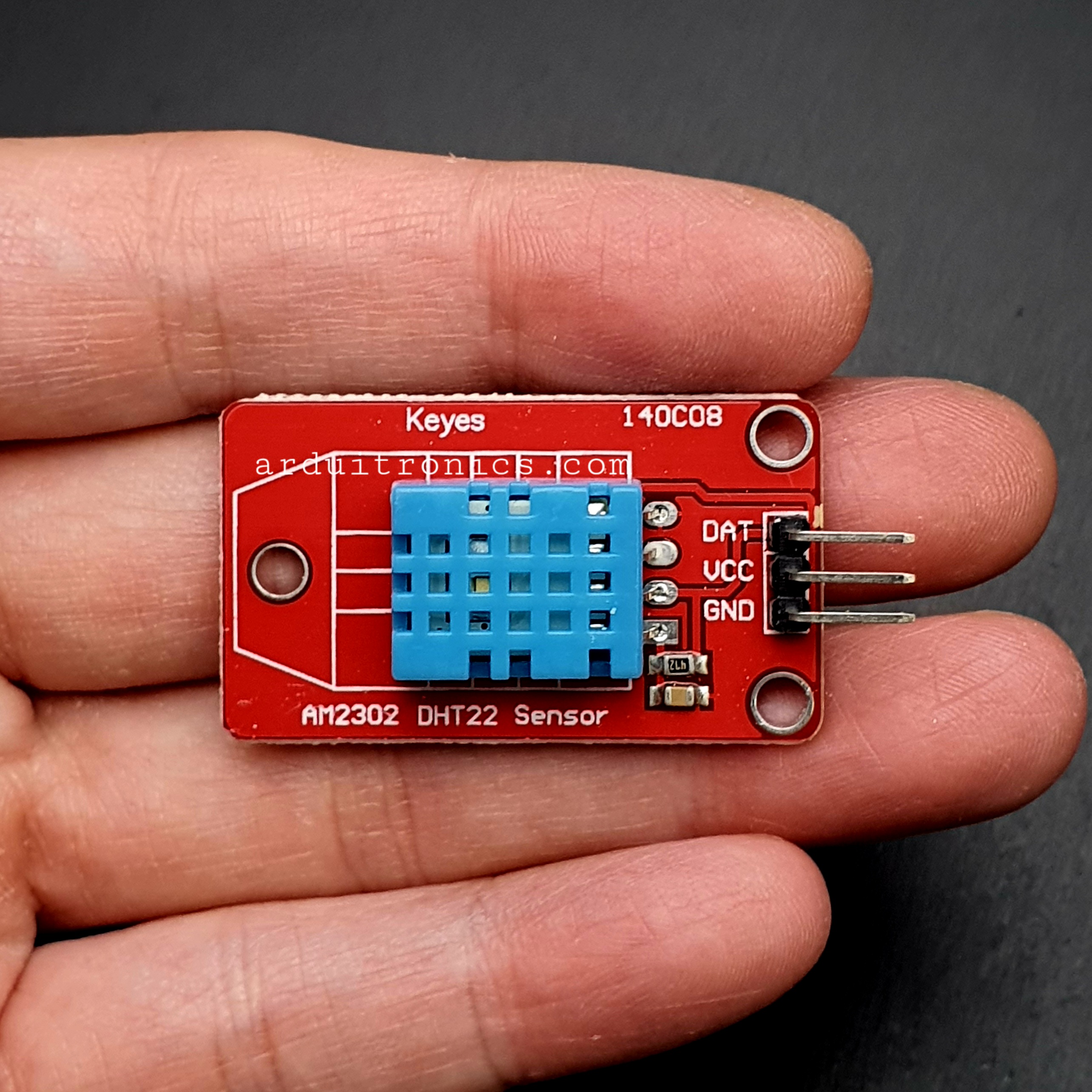 Temperature Sensor (DHT11) Module PCB สีแดง