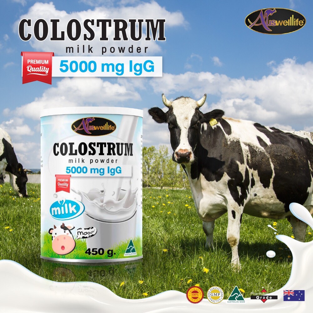 Auswelllife colostrum milk powder ออสเวลไลฟ์ โคลอสตรุ้ม มิลค์ พาวเดอร์ นมเพิ่มส่วนสูง เสริมภูมิต้านทาน ส่งฟรีEMS
