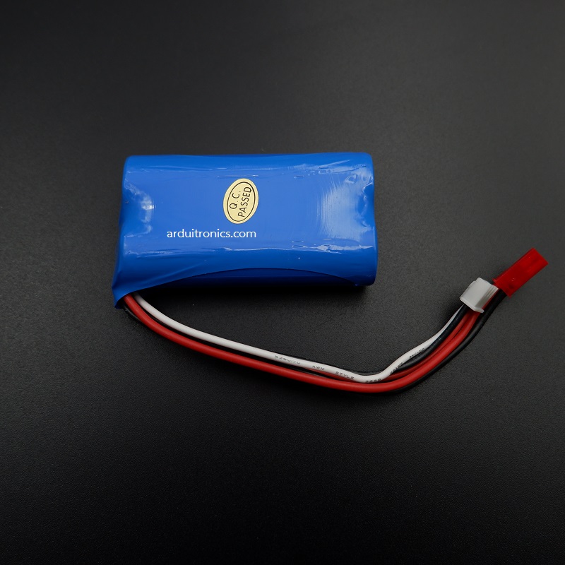 Rechargeable 18650HP Lithium Battery 7.4V 1500mAh (หัวสายไฟแบบ JST)