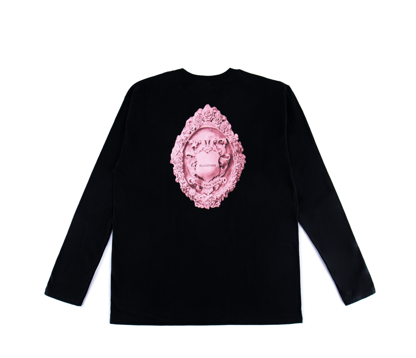 BLACKPINK KILL THIS LOVE GLITTER HAND MIRROR - แบบ ALBUM LS T-SHIRTS สีดำ