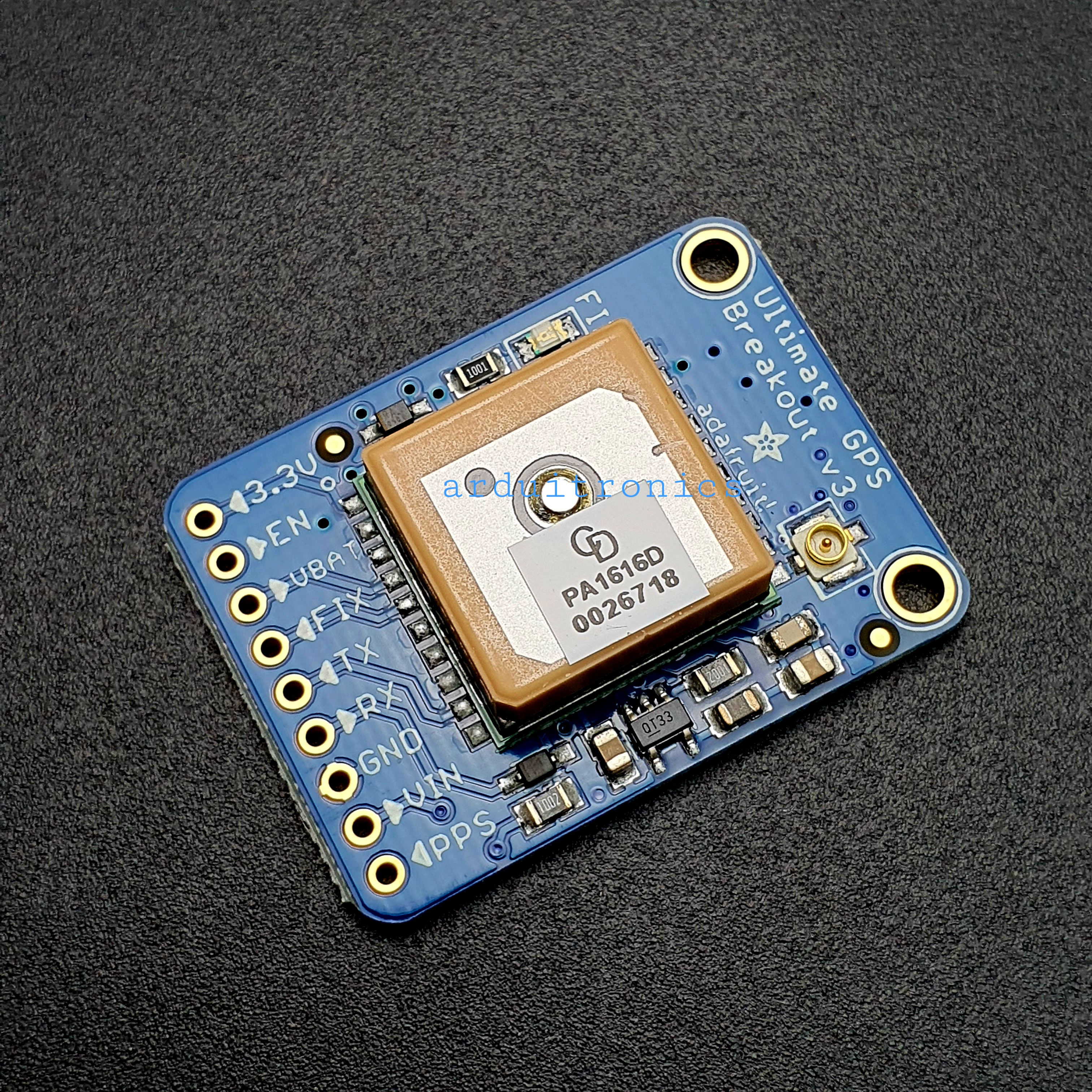 Adafruit Ultimate GPS Breakout with GLONASS + GPS - PA1616D - 99 channel w/10 Hz updates