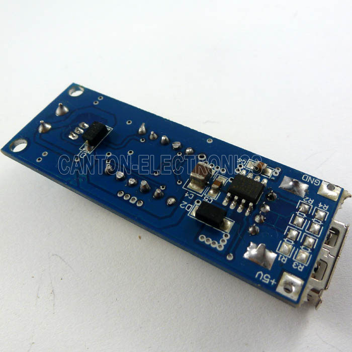 DC-to-DC Voltage Step Down (from 4.5V - 40V to 5V) + LED Voltmeter