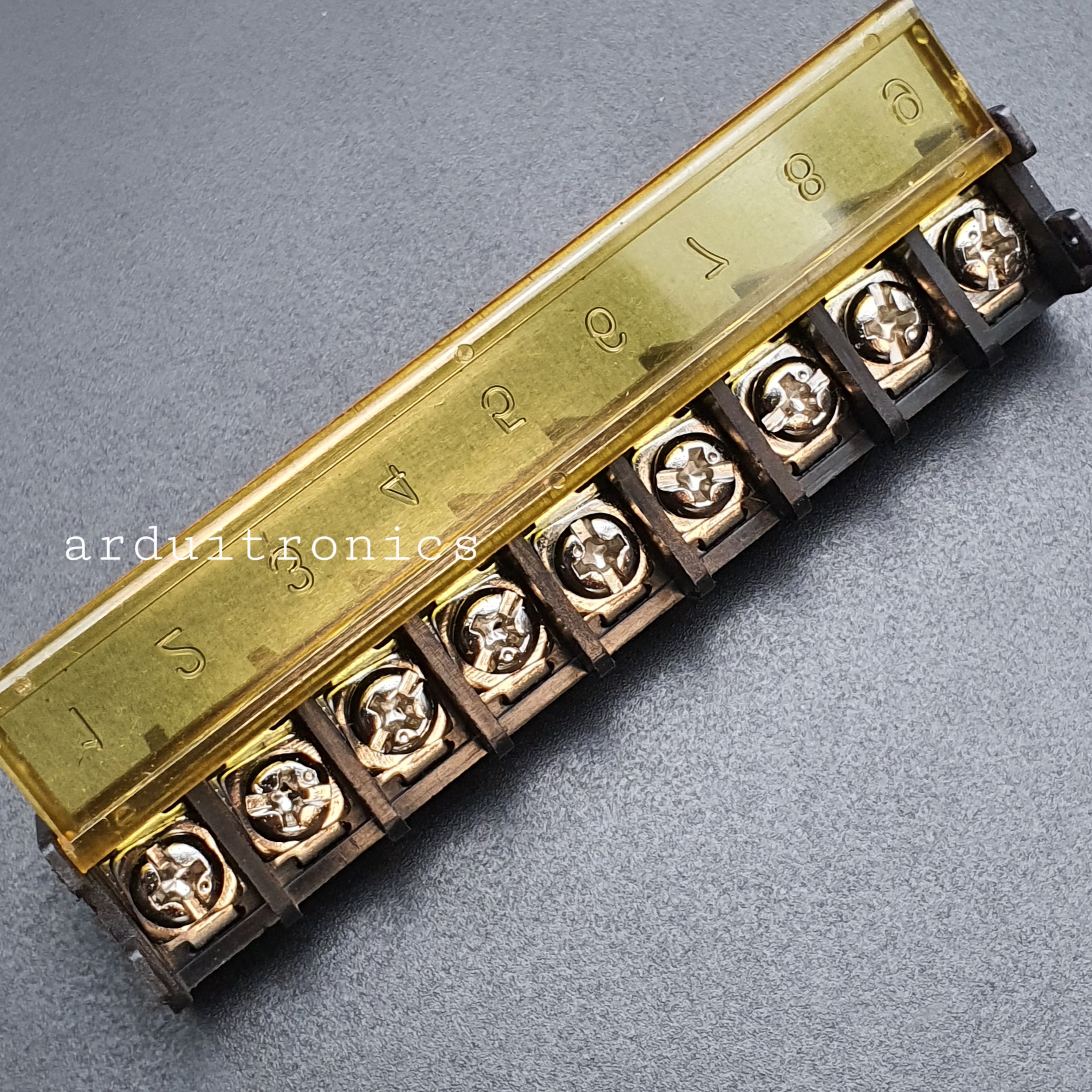 ขั้วต่อ Terminal Block HB-9500 (25A) แบบ 9 ช่อง แบบมีฝาครอบ