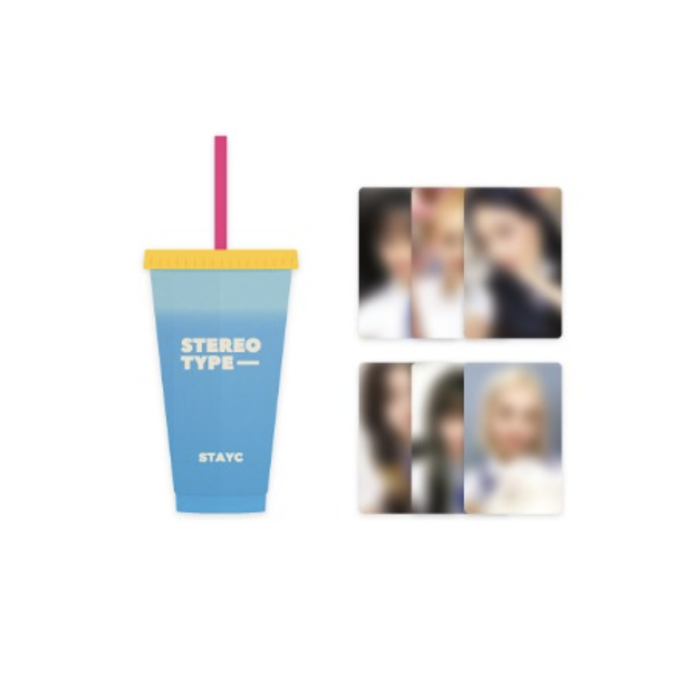STAYC - ของสะสม 02 REUSABLE CUP & PHOTOCARD SET / STEREOTYPE