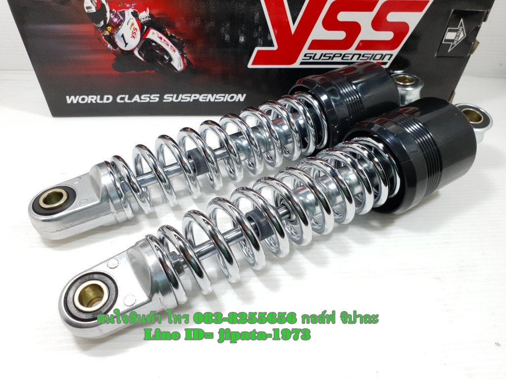 (Bell) โช้คอัพหลังคู่ YSS สำหรับ Yamaha Bell R,Y 100 New,Mate alfa สปริงชุบ