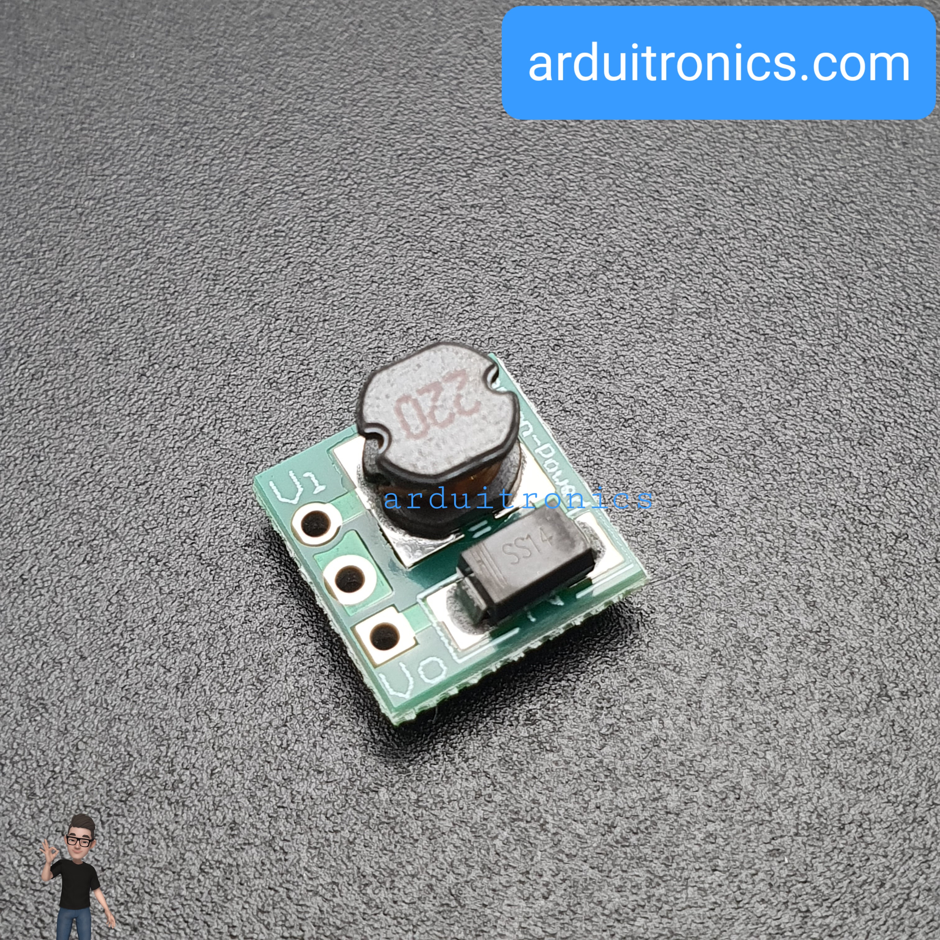 Step Up 1.5-4.2V to 3.3V DC-DC Boost Conversion Module โมดูลแปลงไฟจาก 1.5-4.2V เป็น 3.3V