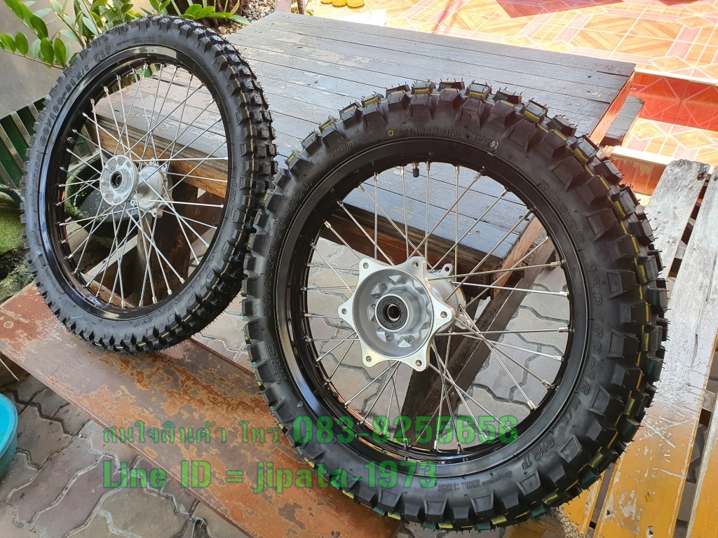 (CRF 250 Rally) ชุดวงล้อหน้า-หลัง Honda CRF 250 Rally พร้อมยาง แท้
