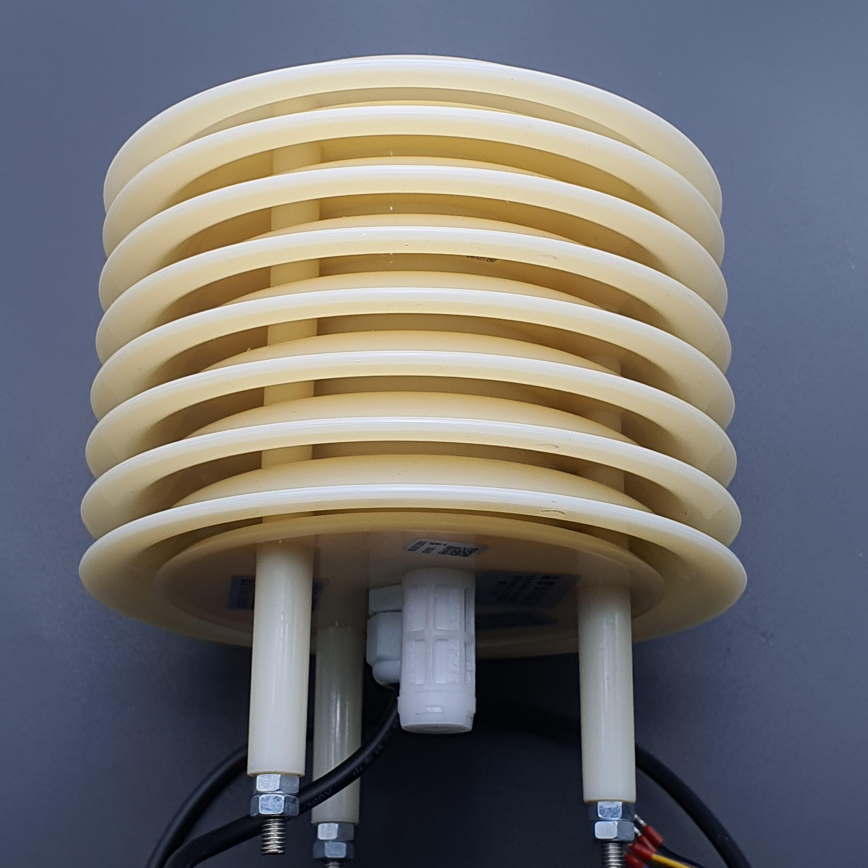 Weather Station Shutter with PM2.5 + PM10 + Temperature and Humidity Sensor (โครงแบบเกร็ดระบายลม 8 แผ่น)