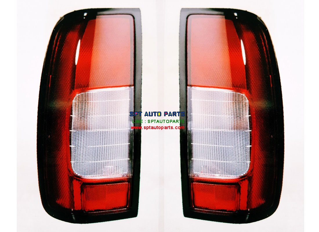 (1 คู่ มีขั้ว+หลอด) ไฟท้าย นิสสัน NISSAN บิ๊กเอ็มฟรอนเทียร์ แค็ป D22, ปี 98 - 2004 (L-R ราคาต่อ 1 คู่ พร้อมขั้ว)