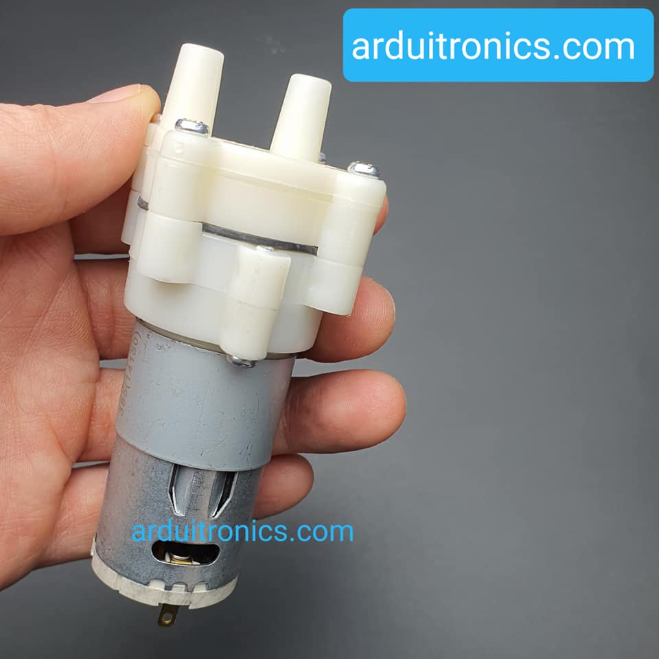 R385 Diaphragm Pump 12VDC (1.5 - 2L/min) - ไดอะแฟรมปั๊มน้ำ (สีขาว)