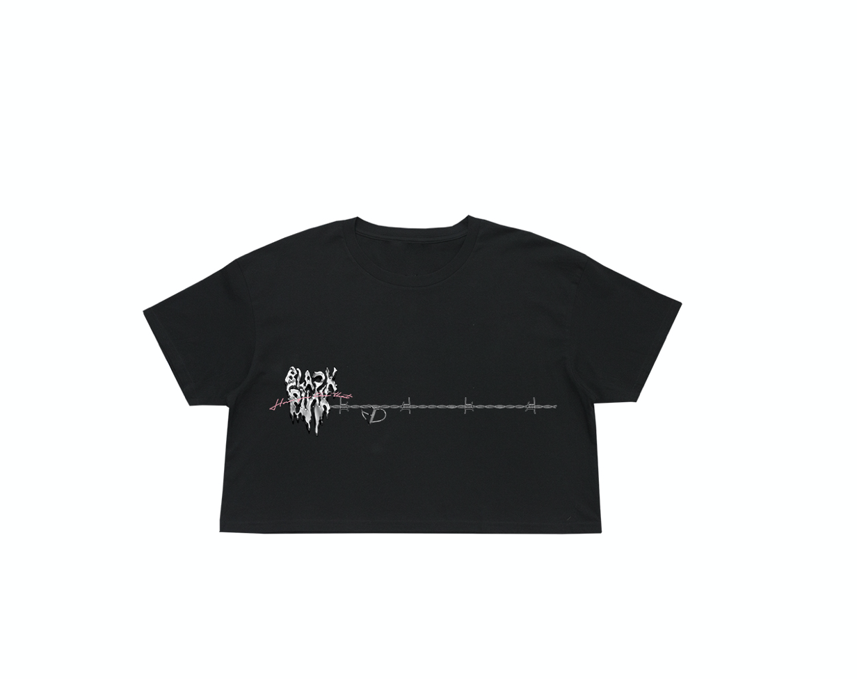 BLACKPINK -[H.Y.L.T] -LONG SLEEVE T-SHIRTS_METING HEART_BLACK เบอร์ S