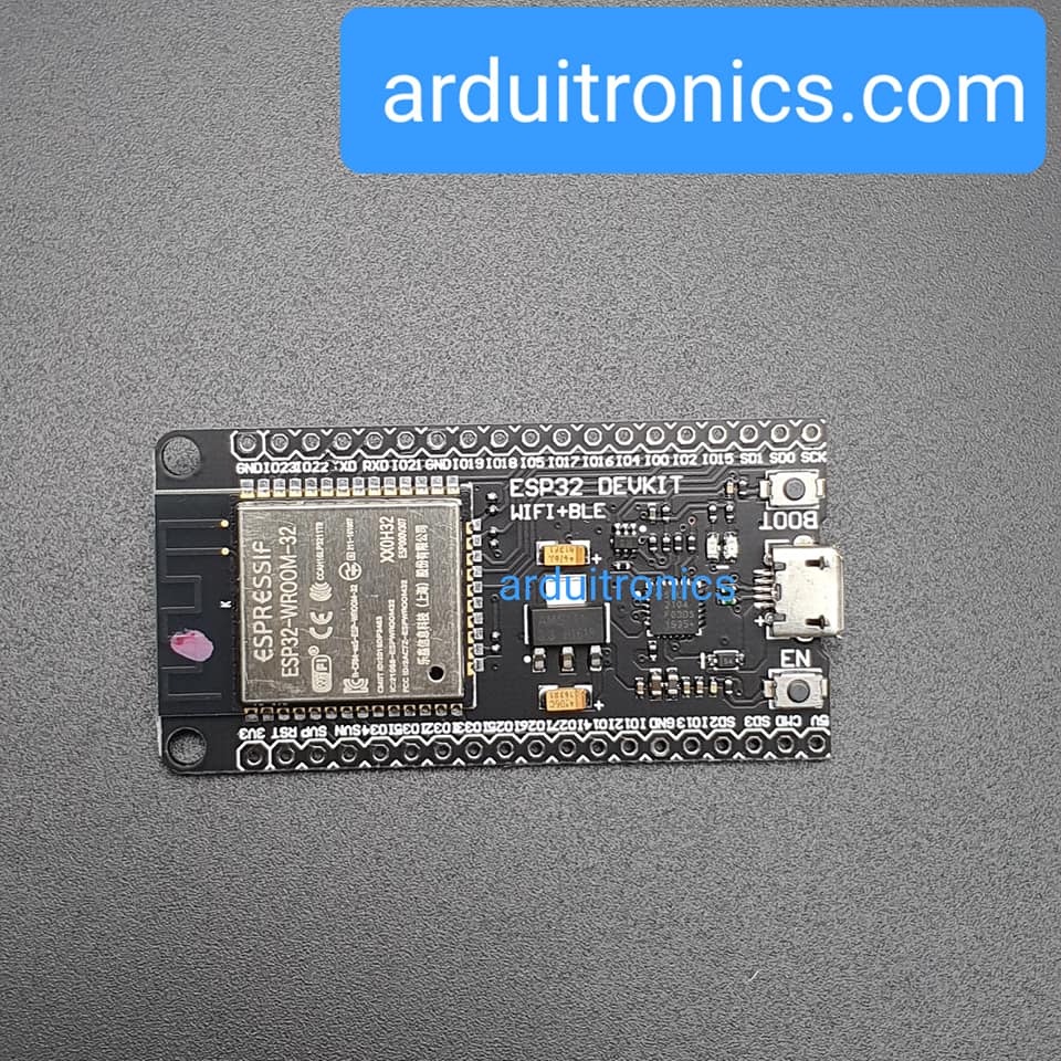 ESP32 Development Board WiFi + Bluetooth Dual Core (free pin header) แบบยังไม่ได้บัดกรี 38 pin