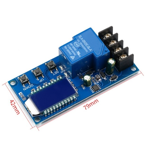 โมดูลควบคุมการชาร์จแบตเตอรี่ แบบหน้าจอ LCD XY-L30A DC 6-60V 30A