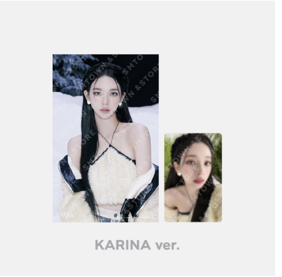 aespa - SMTOWN LIVE 2023 : SMCU PALACE @ KWANGYA OFFICIAL MD -4x6 Photo + Photo Card Set แบบ Karina