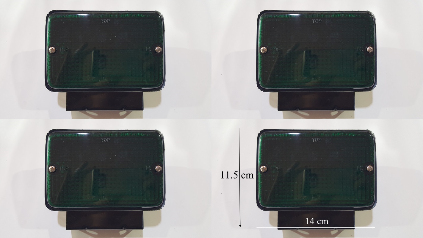 ไฟวอลโว่ เบ้าพลาสติก 12V / 24V สีเขียว (ราคาต่อ 4 ดวง)