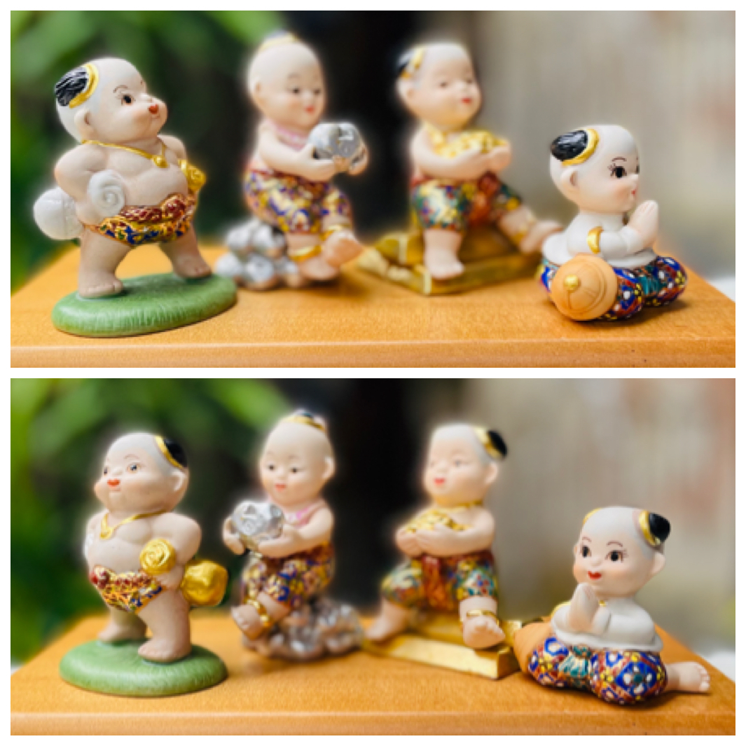 ชุด 4 ชิ้น ตุ๊กตาชาววัง ตุ๊กตาเด็กไทยโบราณ - สิรินไทย Royal Figurine ceramic doll By SIRINTHAI CERAMICS Made In Thailand