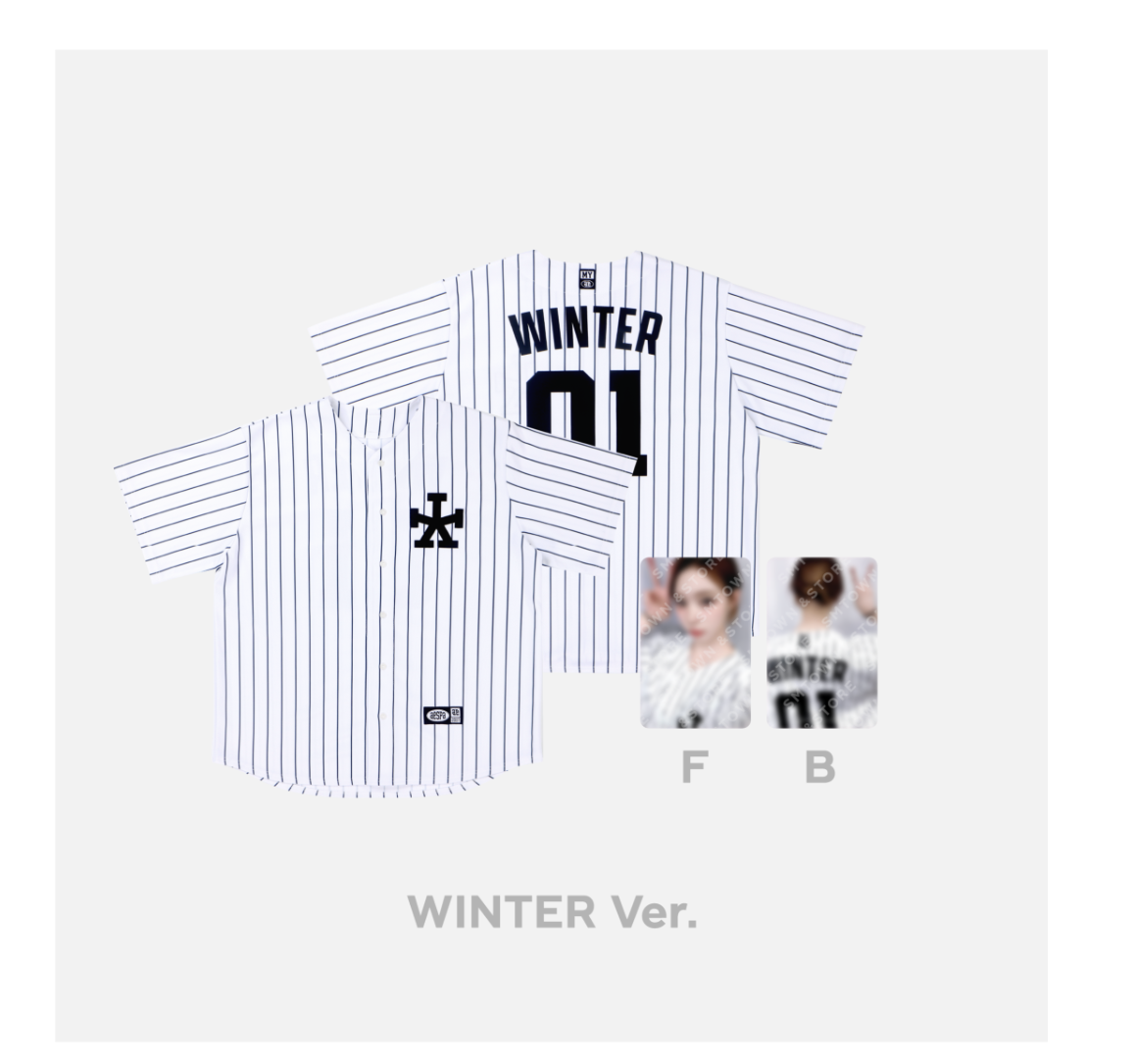 aespa -aespa Digital Single - 'Better Things' MD Collection] - ของสะสม BASEBALL UNIFORM แบบ Winter - ส่งเครืองบิน