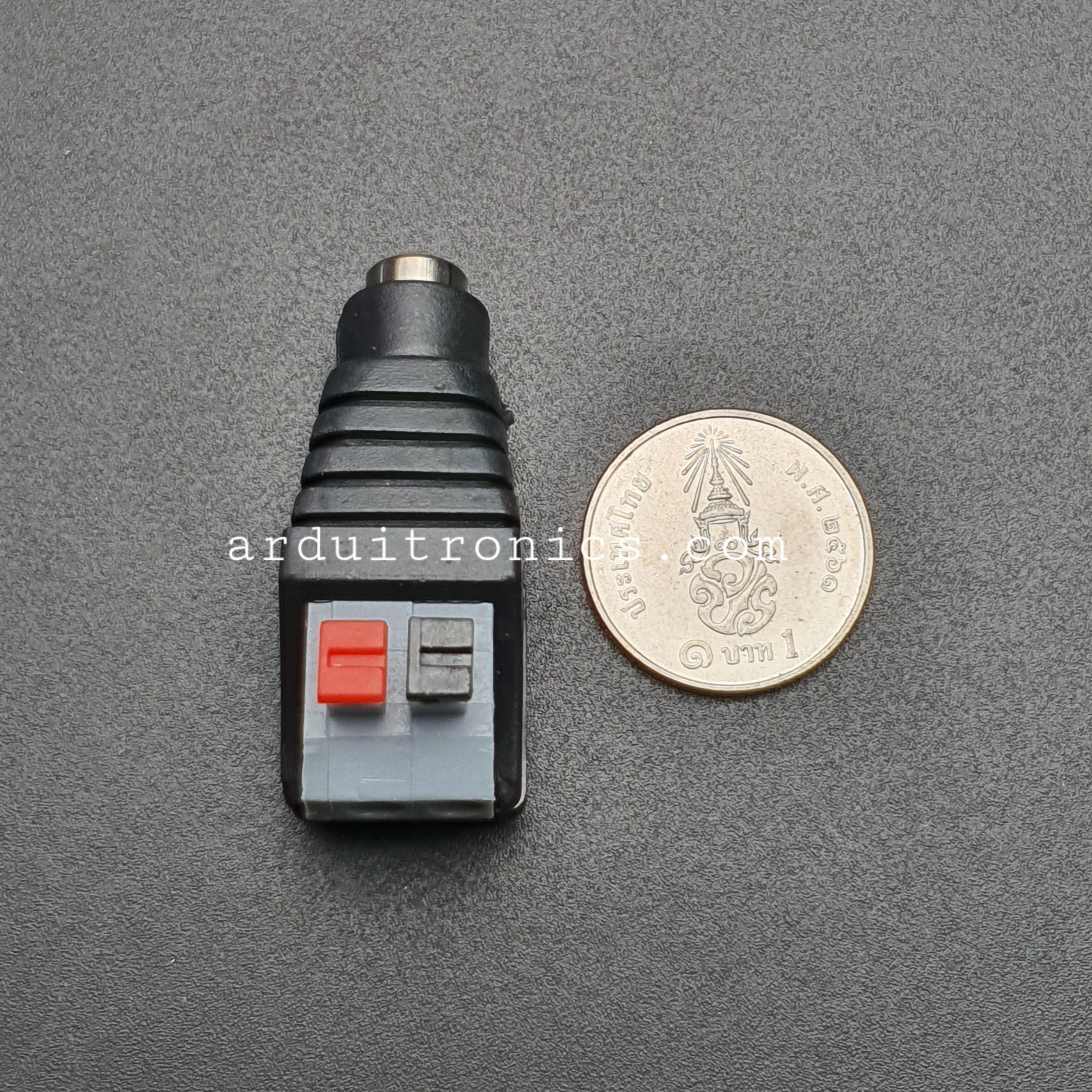 DC Power Connector DC Jack หัวแจ็ค ตัวเมีย Female Adapter Jack Plug 5.5 x2.1 mm ขนาดพอดีกับหัว Jack Arduino ไม่ต้องบัดกรี