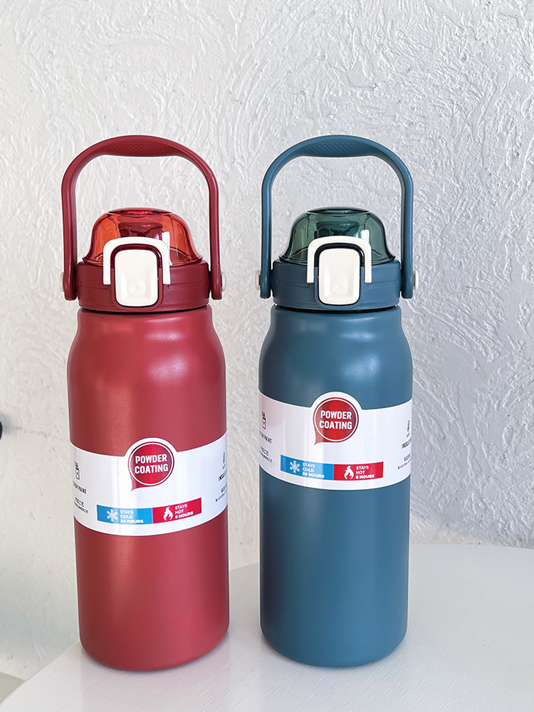 กระติกน้ำเก็บอุณหภูมิ 1.3L 1300 ml เก็บอุณหภูมิ ขนาดใหญ่ ขวดน้ำสแตนเลส แข็งแรง ทนทาน Stainless bottle