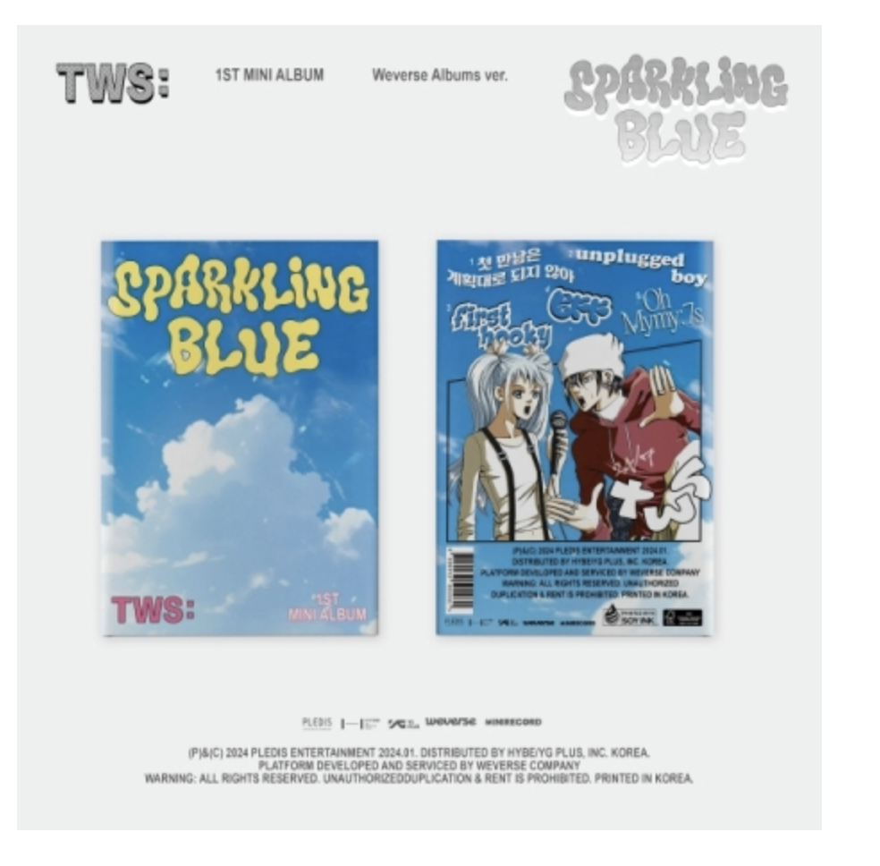 TWS - 1st Mini Album [Sparkling Blue] แบบ Weverse Albums ver. ส่งเครืองบิน