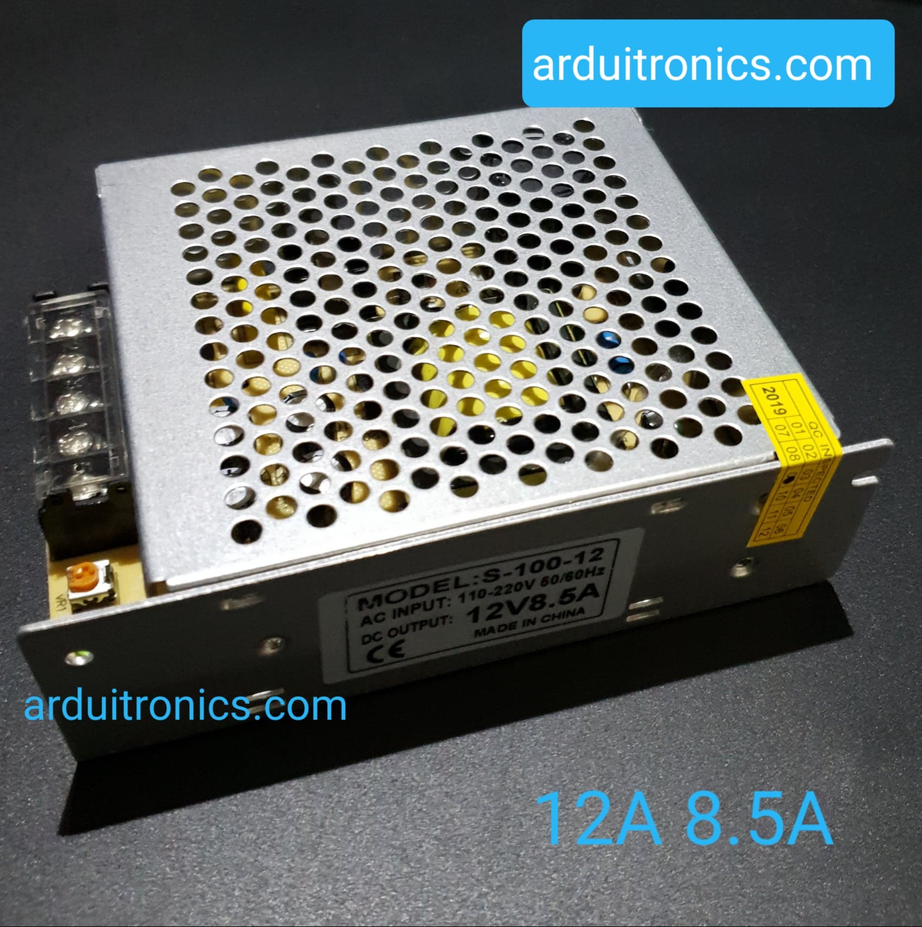 Switching Power Supply 12V 8.5A 100W (130mm)
