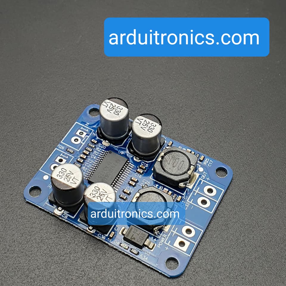 TPA3118 PBTL Mono Digital Power Amplifier Board บอร์ดวงจรขยายเสียงคลาส D ขนาด 60W ใช้ไฟเลี้ยง 8-24V