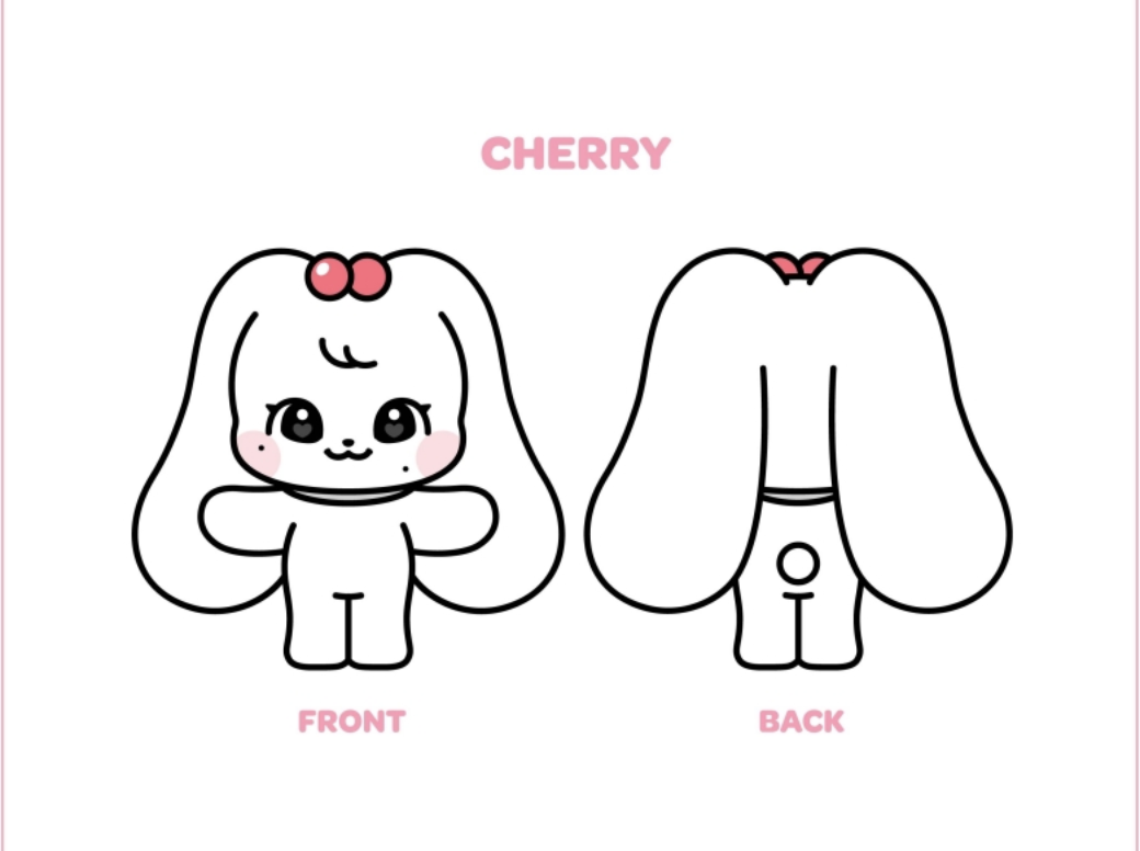 IVE - IVE CHARACTER PLUSH DOLL <MINIVE>. แบบ cherry - ส่ง เรือ