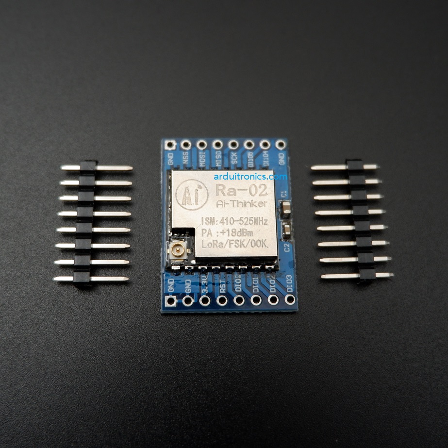 SX1278 RA-02 LoRa Module 433MHz (SPI Interface) พร้อมบอร์ดขยายขา